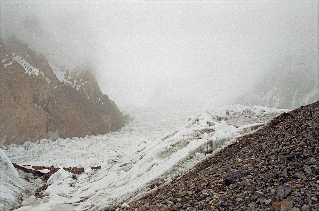 18 Gasherbrum I Hidden In Clouds From Gasherbrum Base Camp On Abruzzi Glacier